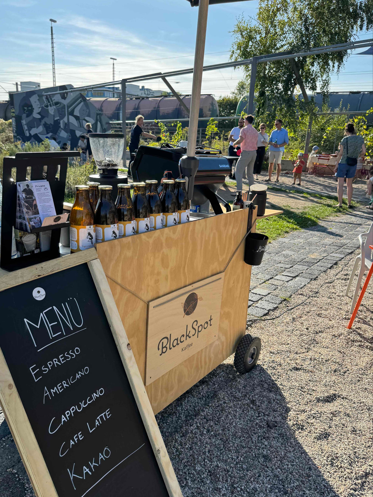 Mobile Kaffeebar im Einsatz